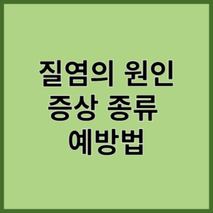 질염의 원인 증상